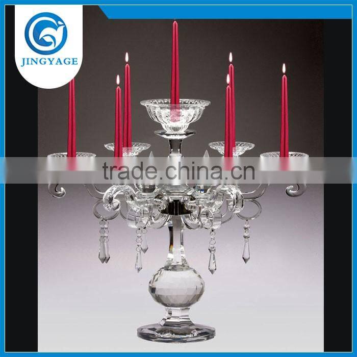 Jingyage wedding crystal candelabra wedding centerpiece decoration