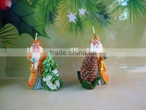 Handmade Non-scented Santa Claus Christmas Candle