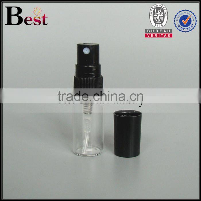3ml 5ml 8ml cosmetic perfume spray bottle empty clear perfume spray bottle black plastic cap pocket sized perfume spray bottle
