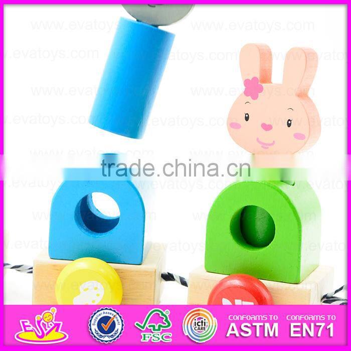 Pull back wooden toy four animals assorted,Wooden Pull Toys Interactive Cartoon Animal Pet Toy W05B112