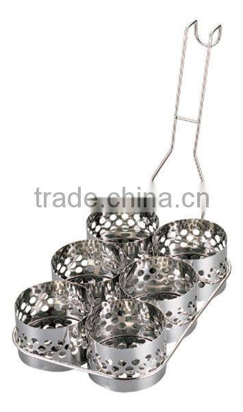 SUS304 Kakiage Ring for Vegetable Fritter Tempura Basket 6 Rings Type