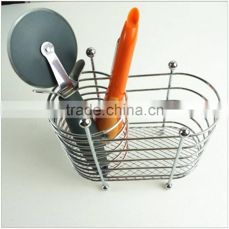 43017 chrome finish Utensil Holder Caddy Rack