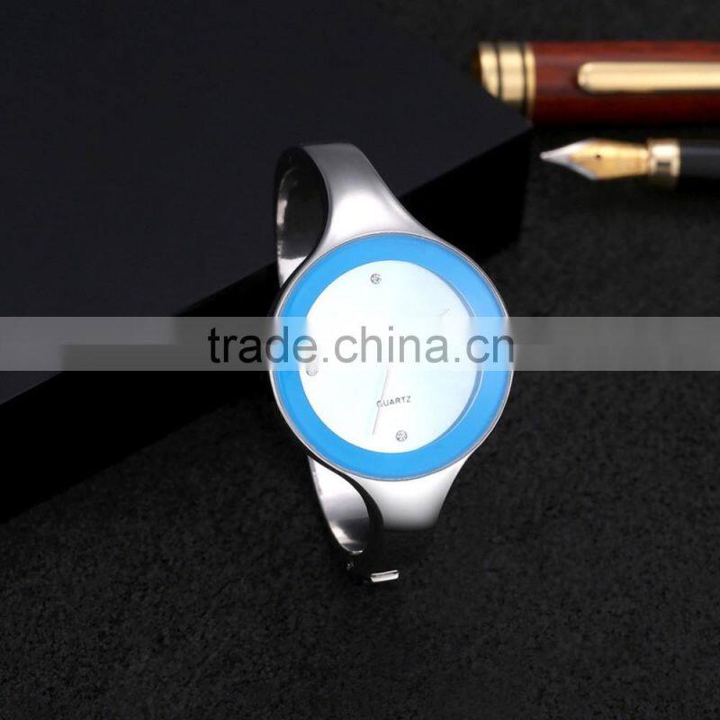 high quality free sample narrow strap fashion unisex wristwatch display watch