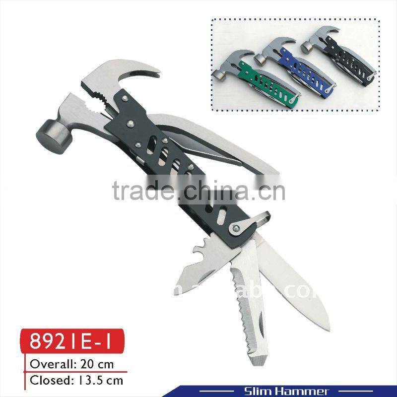 Promotion hardware mini multi function pocket hand tool hammers with axe 8921E
