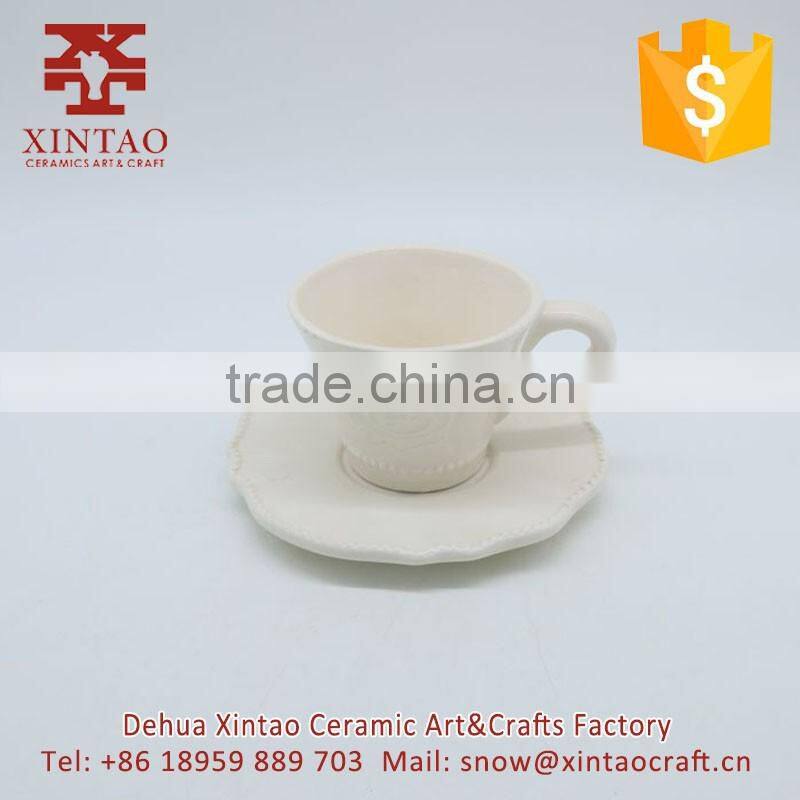 Funny Design Your Own Tea Cup Planters ceramic mugs Set ( 2 Pack)