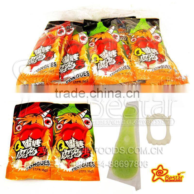 Halloween Gift !!! Big Halal Devil Teeth and Tongue Gummy Candy