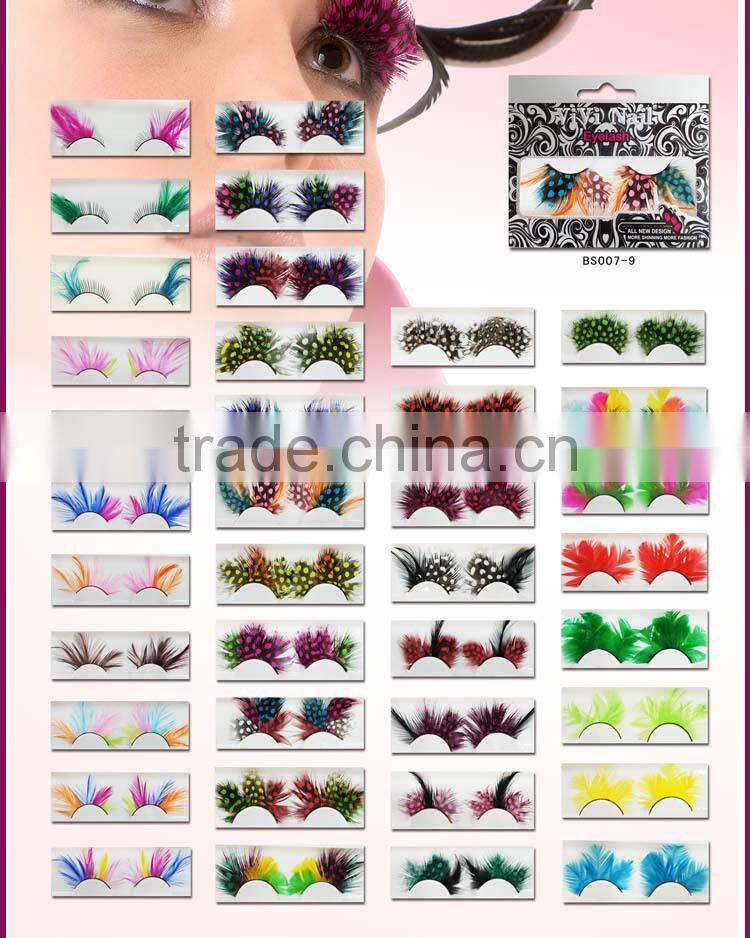 HOT sale High quality Party Feather false eyelashes fake eyelash supplier JOYME