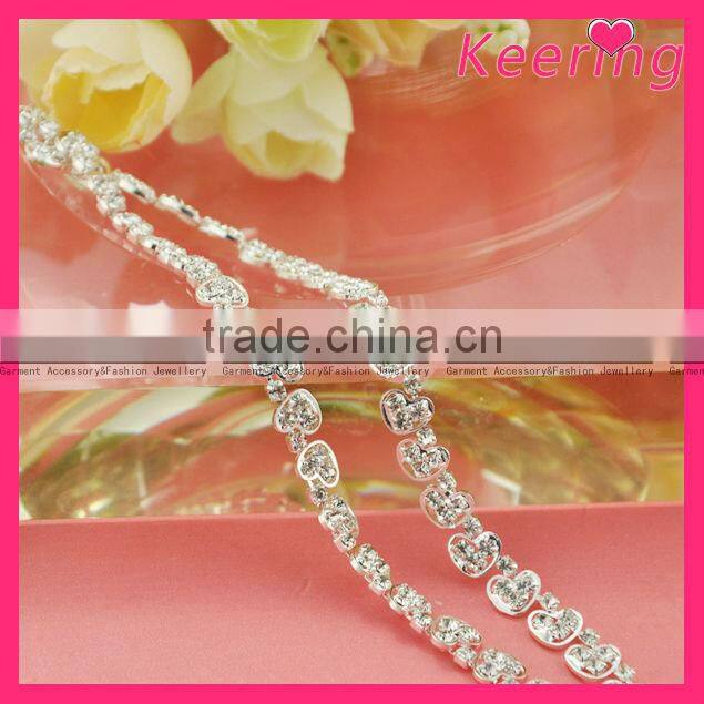 Popular Crystal Rhinestone bridal Chain Trim For Bags WRC-140