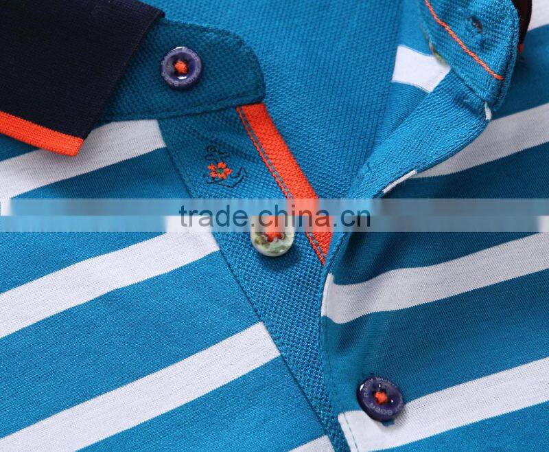 2016 high quality double mercerized cotton polo shirt