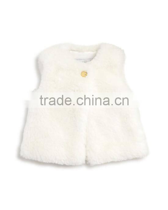 Infant Girls' Faux Fur Vest Wholesale Children's Boutique Clothing Kids Clothes HSC5623
