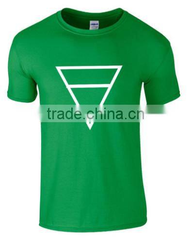 2016 100% Cotton T Shirt Print With Triangle Hugo Summer Style Short Tee