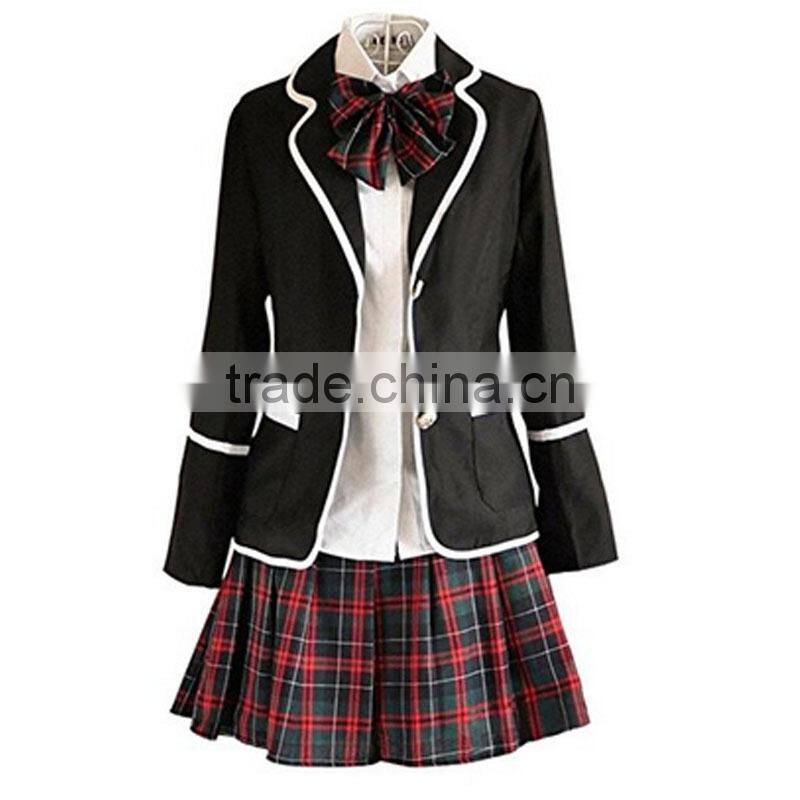 custom sex school girls cotton frocks uniform catalog design