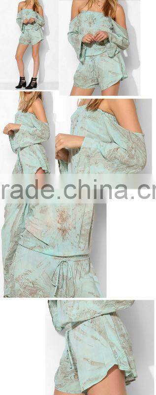 A Beach Off-The-Shoulder Romper