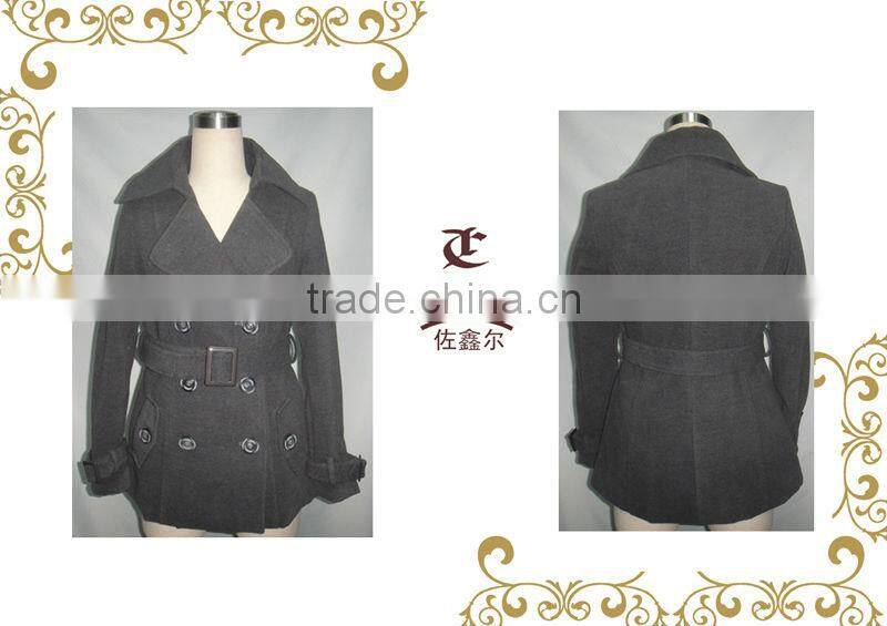 Women's New Fashion Style Cashmere Wool Overcoat