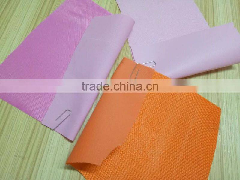 Stock Lots Polyester Oxford Fabric with Pvc Backing