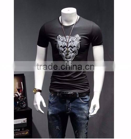 Men t shirt, short sleeve, 100% polyester, custom t-shirt printing
