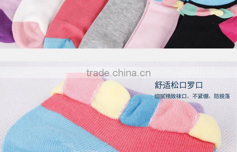 young lady color soft ankle socks
