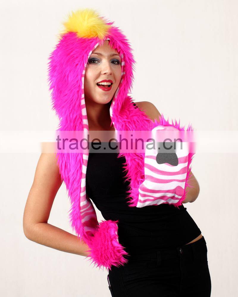 Custom Winter Hotsale Sexy Black Animal Girls ladies hats wholesale