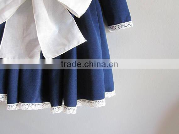 2017 new design girls party dresses children clothes made by 100% cotton dress