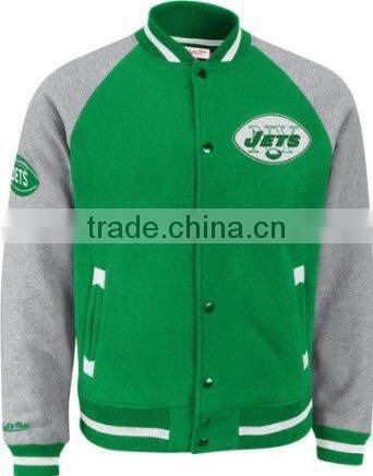 Green and Grey Mens Full Button Fleece Jacket OEM,Button-up Fleece Jacket Outwear & Hoodies Wholesale Manufacturer in China