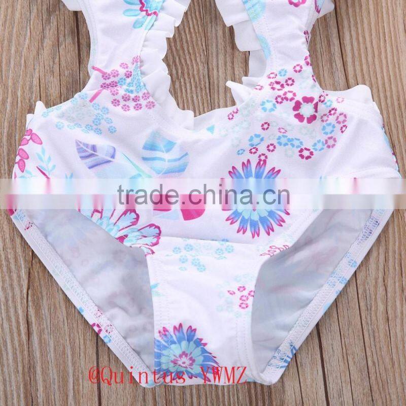 Japanese girl swimsuit one piece swimsuit floral hot selling summer girl clothes