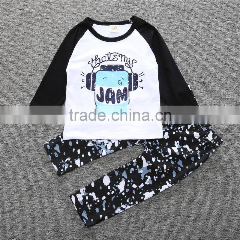 Autumn Children Wear Boys Latest Dress Style Cheap Baby Clothes Set