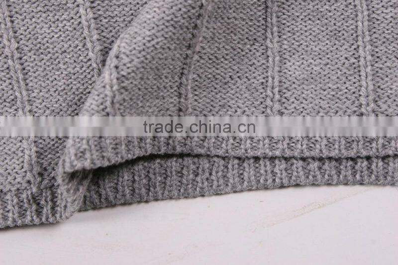 New Fashion Gray Long Sleeve Sweater