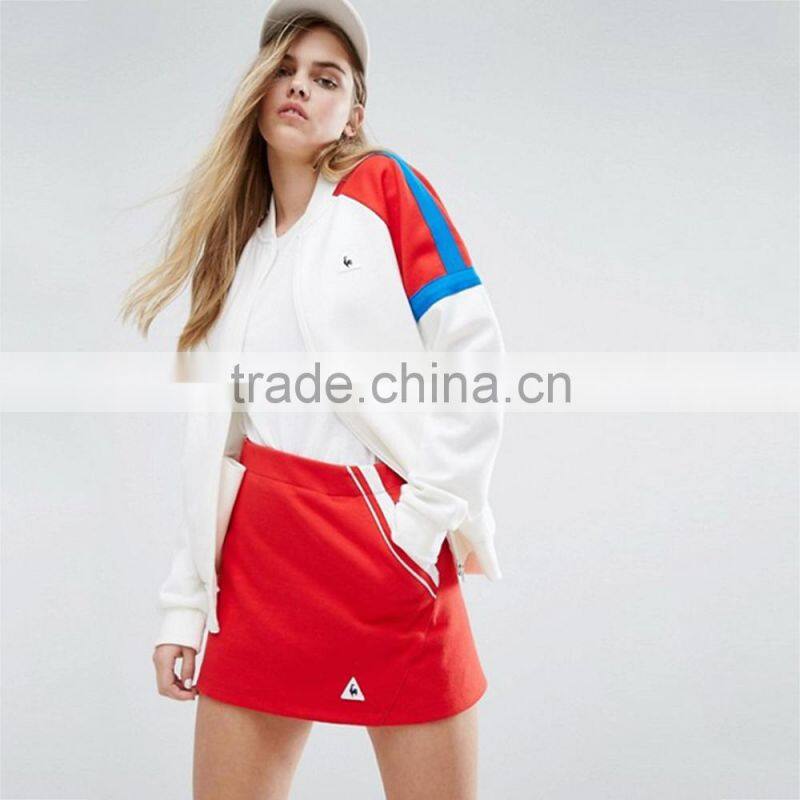2017 sports casual baseball collar women clothes / Long Korean women youth 100% cotton thin coat