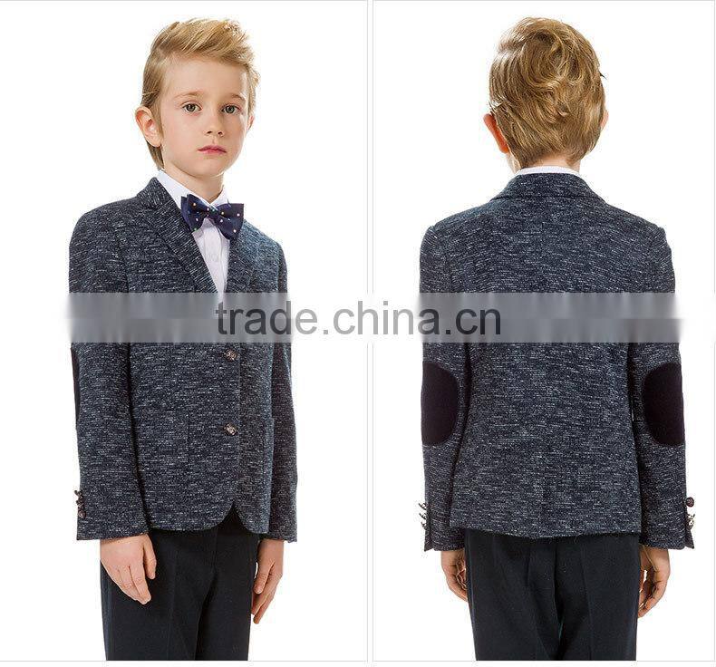 ELPA 2016 Style boy's spring autumn Knitted fabric casual boy blazer with black Elbow Patch