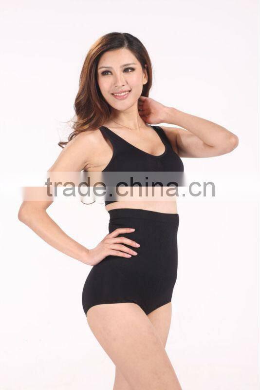 Yiwu factory directly clothing wholesale 2013 women seamless waist training corsets nylon yarn genie bra sets