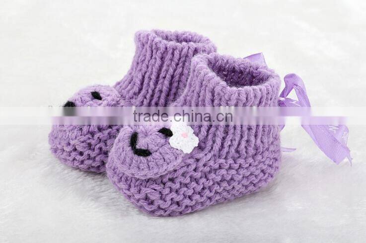 wholesale hot sale cute animal baby crochet shoes