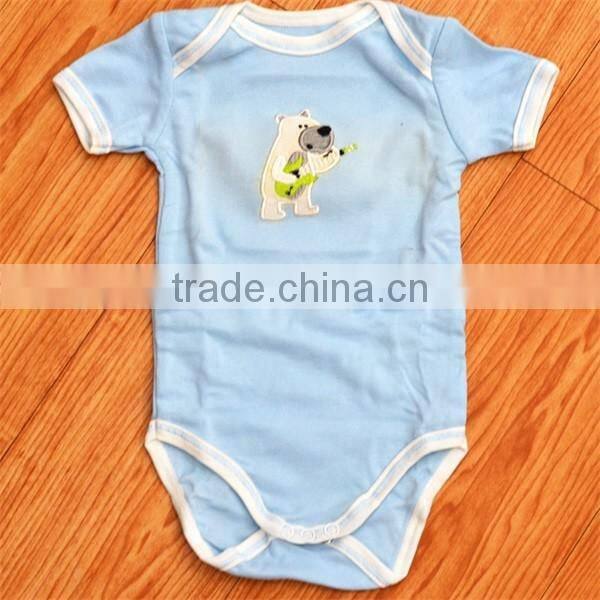 Embroidery & Graphic romper+towel Set for Baby