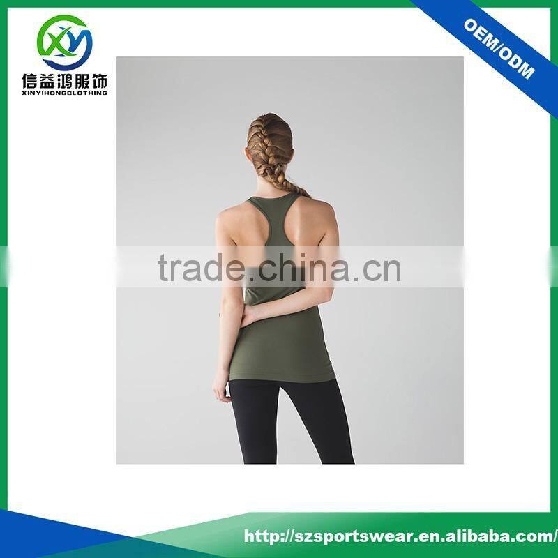 2017 Hot selling skin-friendly comfortable bamboo fabric yoga wear tank top women singlet