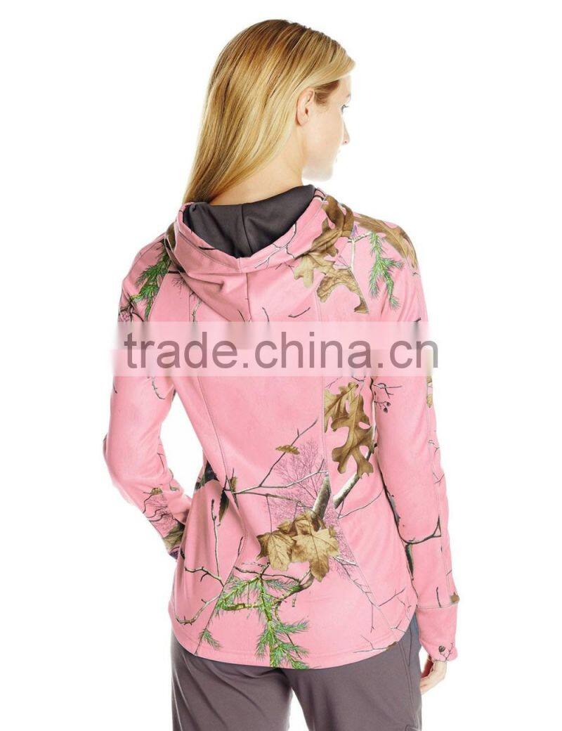 Latest Women Lightweight Camo Sweatshirt Zip Pullover Hoodies Sweatshirts Wholesale Organic