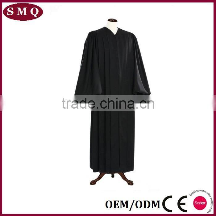 Hot sale black Imperial Juristic Judge Robe