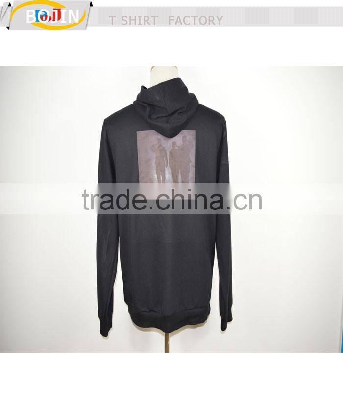 manufactory custom black hoody promotion hoody for men
