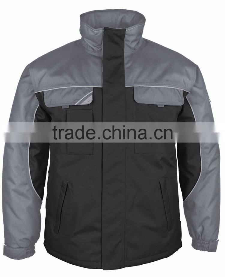 EN343 custom work wear mens waterproof winter parka jacket with seam tape