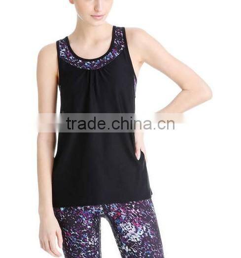 2017 Custom High Quality Floral Printing Yoga Clothing Sets for Women