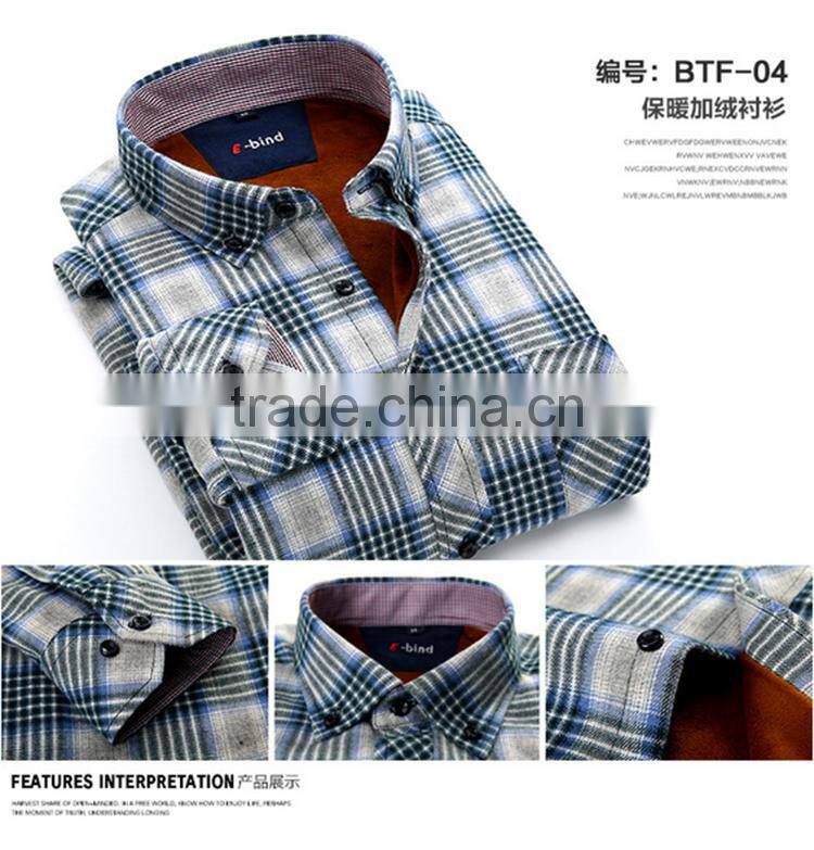 2015 Custom Plaid Flannel Casual Shirt For Men