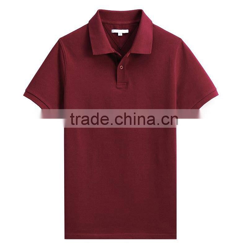 100%cotton 220gsm pique mesh USA size polo shirt for men