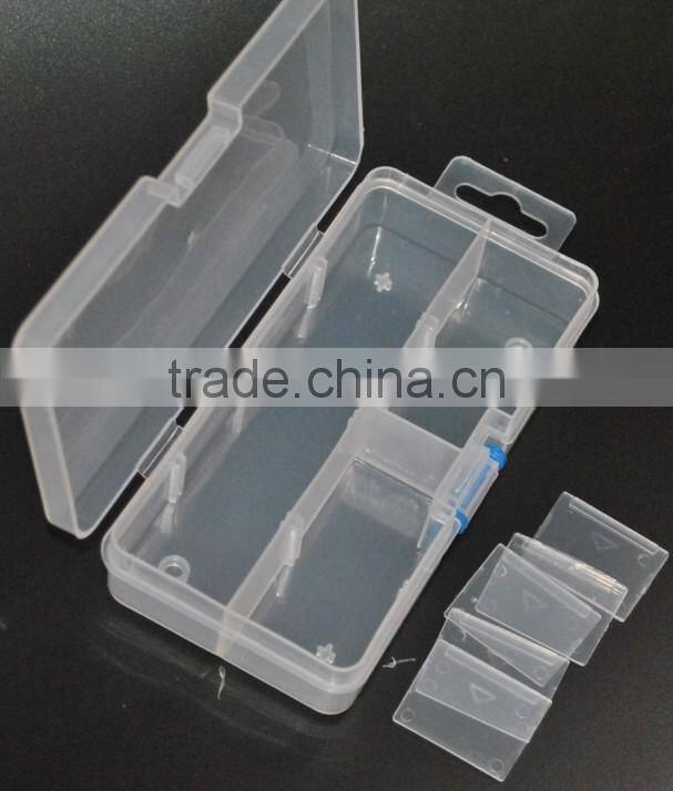 PP Plastic 15 compartments Transparent Electronic Components Storage Box Beads Box