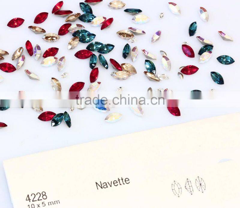 Point back Rhinestone Sew On Rhinestones, Point back sew-on stone crystal