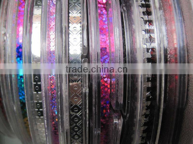 Embroidery sequins reel for garment accessories pet sequin reel spangle sequins