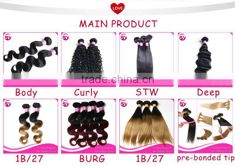 Different color fashion style pre-bonded hair 8A Grade straight Brazilian virgin hair U tip hair in extension