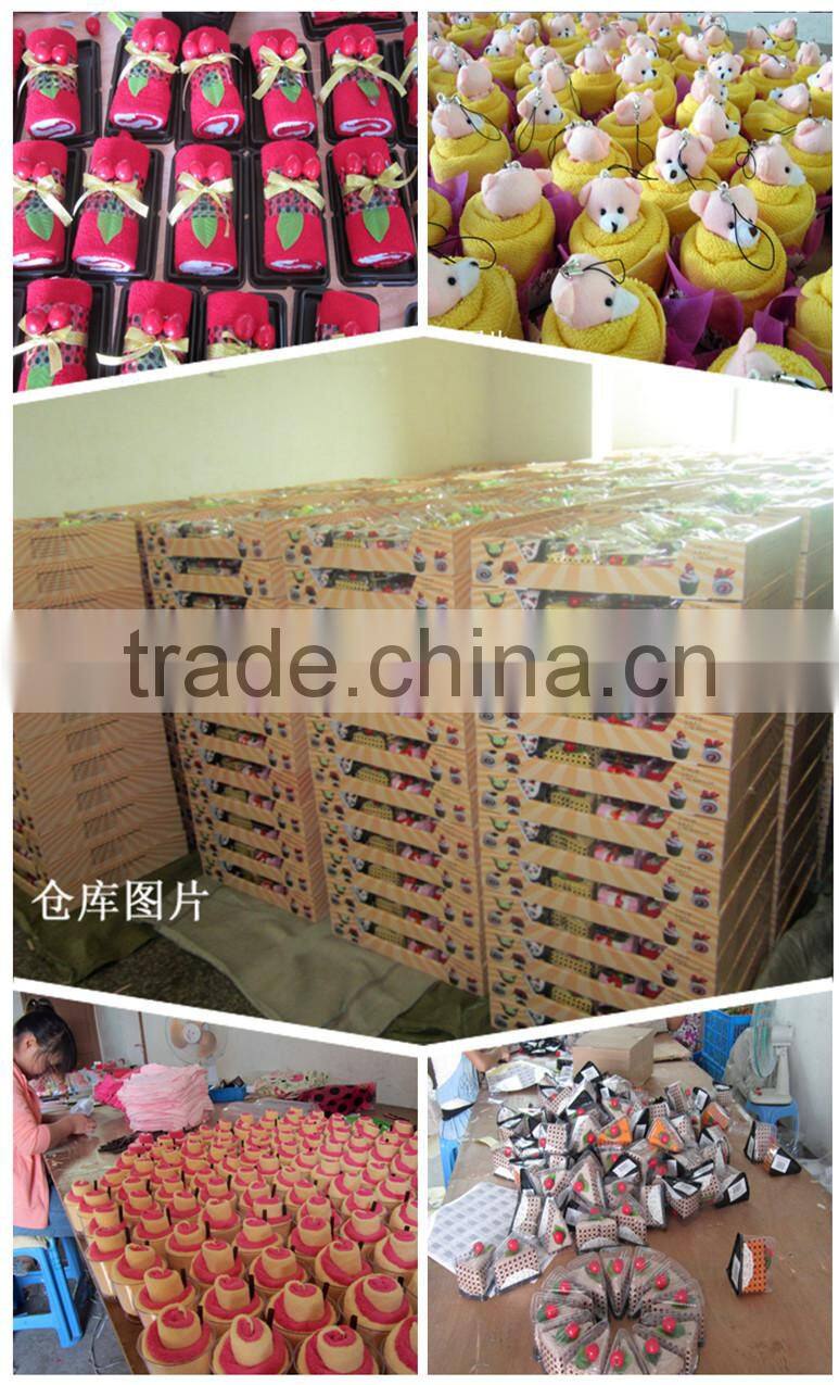 Girl friend lovely pink bear cake towel gift wedding gift Bear Design Wedding cute Cake Towel Gift Towel