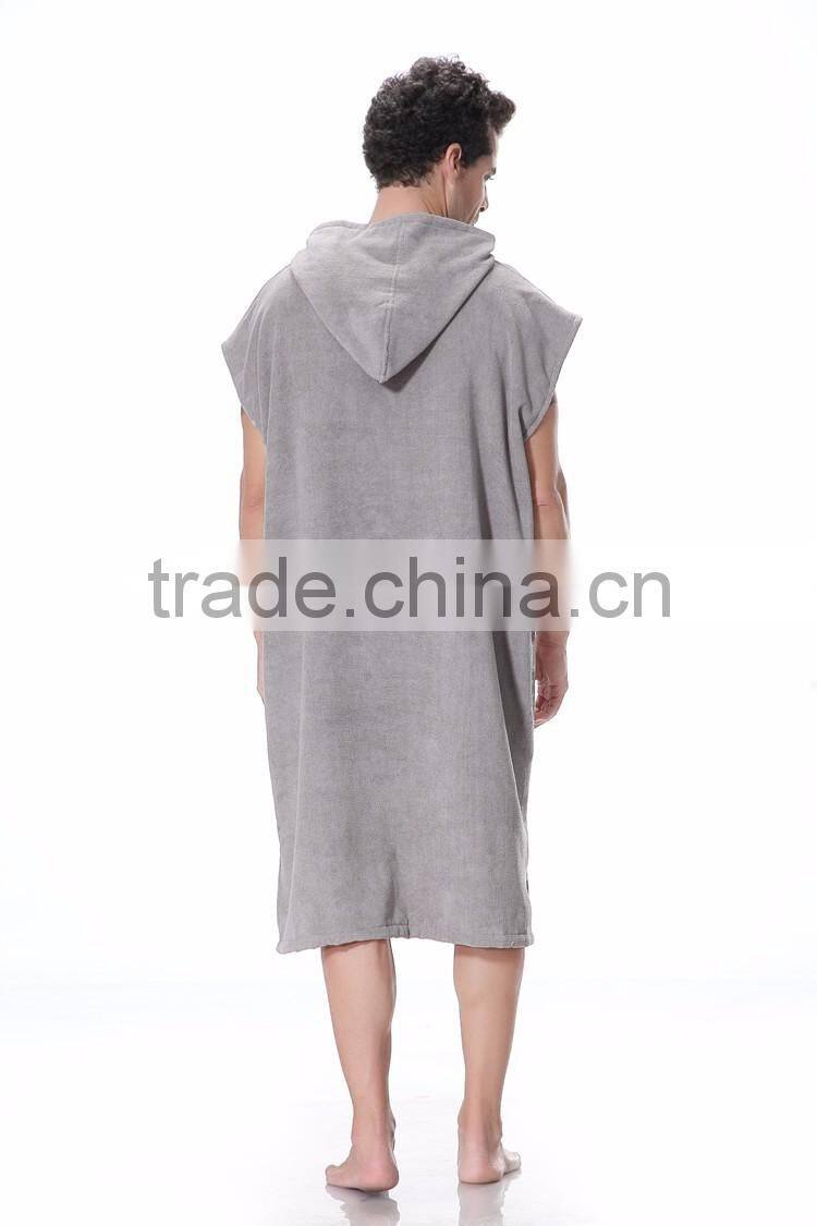 Microfiber hooded towel surf hooded poncho towel