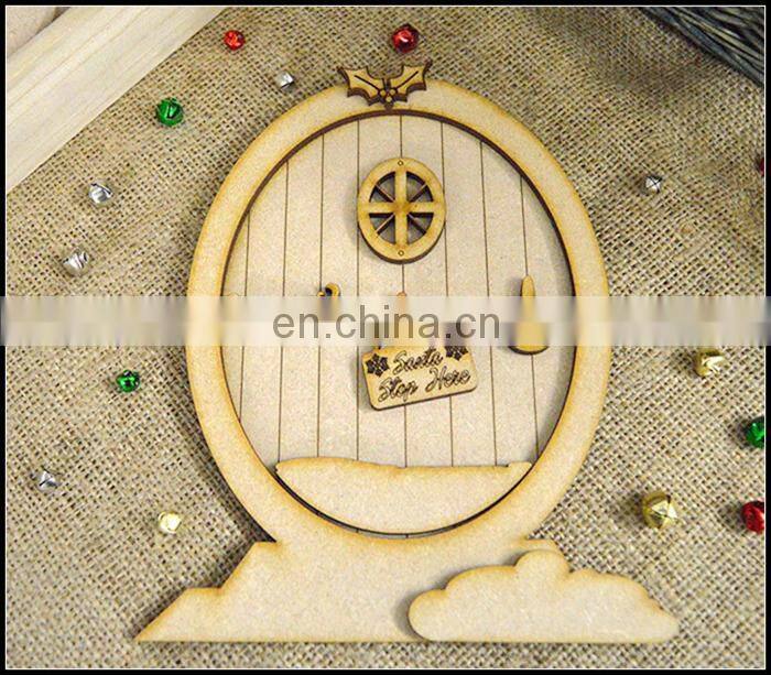 3D Christmas Fairy Door Kit - Wooden, MDF, Paintable, Embellishments, crafts