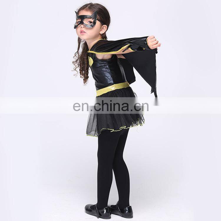 Cute Bat Man Costume for Girl Kids, Hawlloween Costume for Kids