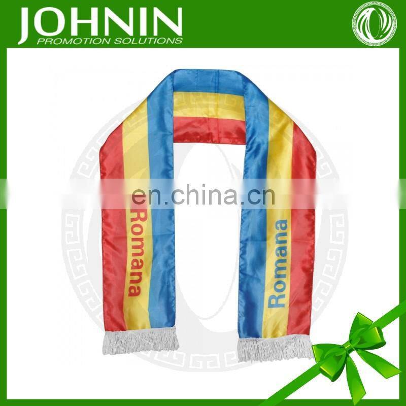 custom cheap factory fan scarf fabric