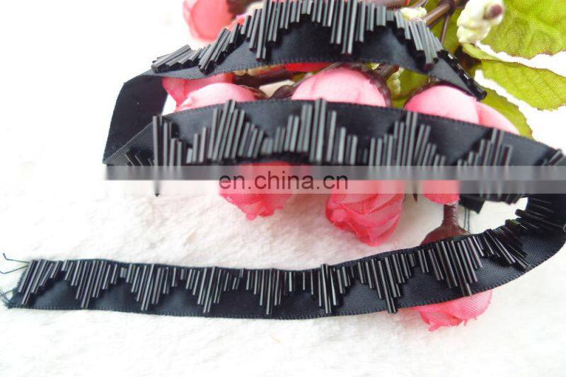 2015 decorative white beade trim for wedding Fancy Lace Trim for garment